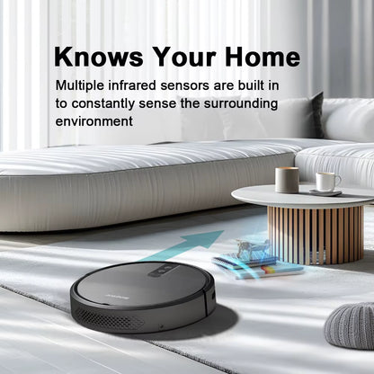 Smart Vacuum Cleaner Robot 3600PA Sweeper Floor Wireless Auto-Recharge Navigation Area on Map Pet Hair for Home Cleaning Robotic