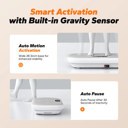 Vibration Plate Trainer Pro - 440 Lb Support, Enhanced Motor, Bluetooth, Silicone Pedals