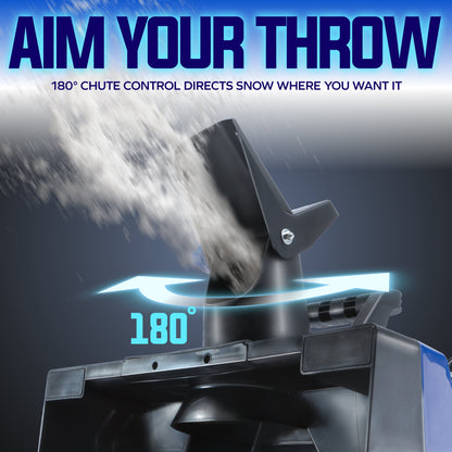 Electric Snow Blower, 22-Inch 14.5-Amp Single Stage, LED Light, SJ626E