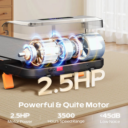 Walking Pad with Incline, Portable Treadmill for Home, 4 in 1 Walking Pad Incline with Remote Control 300LB Capacity, 2.5HP Compact Treadmill with LED Display for Walking and Running