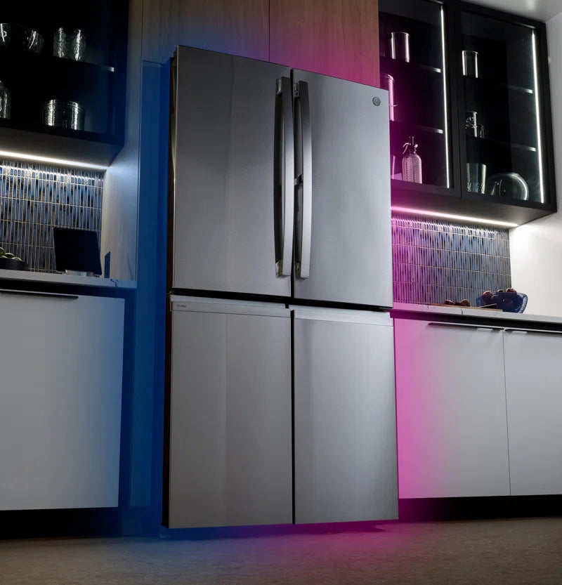 Series Energy Star Smart 28 Cu. Ft. Fingerprint Resistant Quad-Door Refrigerator