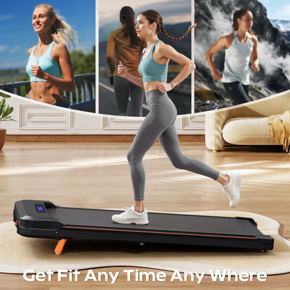 Walking Pad with Incline, Portable Treadmill for Home, 4 in 1 Walking Pad Incline with Remote Control 300LB Capacity, 2.5HP Compact Treadmill with LED Display for Walking and Running