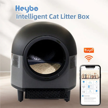 HEYBO Automatic Cat Litter Box Self Cleaning Smart Litter Box