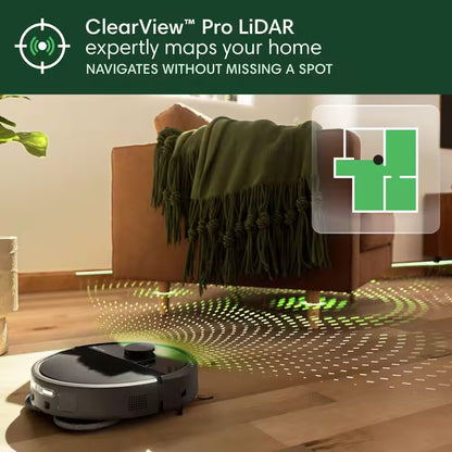 Roomba 505 Combo 13.8 In. Robotic Vacuum and Mop plus with Smart Navigation plus Autowash Dock​ in Black