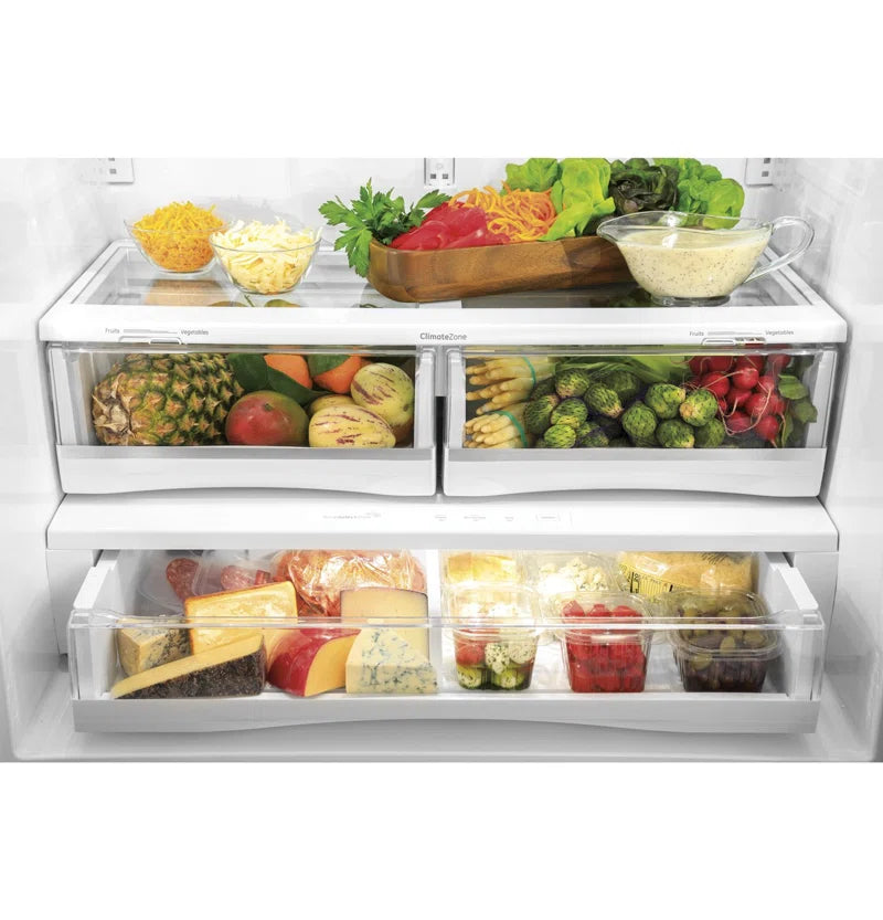 GE Profile Smart Appliances 35.75" French Door Refrigerator 27.7 Cu. Ft.