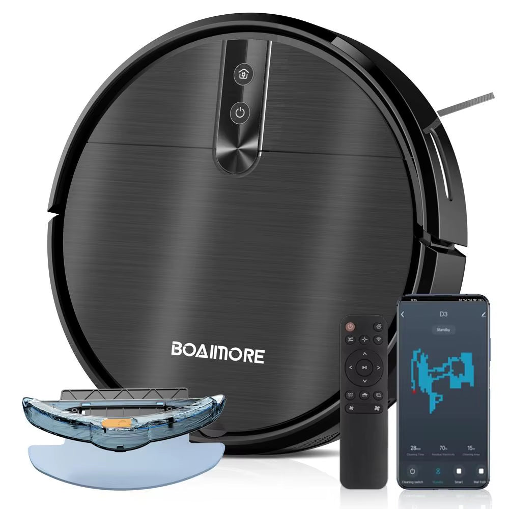 Smart Vacuum Cleaner Robot 3600PA Sweeper Floor Wireless Auto-Recharge Navigation Area on Map Pet Hair for Home Cleaning Robotic