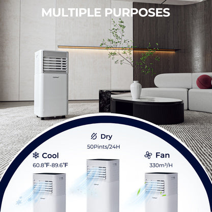Portable AC with Fan & Dehumidifier