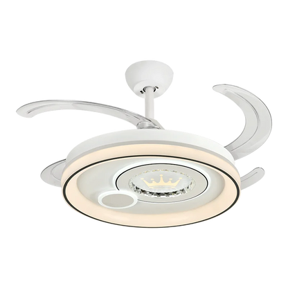 DecorBites™ Dimmable Smart Bedroom Ceiling Fan Light with Remote Control