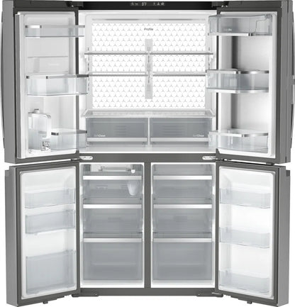 Series Energy Star Smart 28 Cu. Ft. Fingerprint Resistant Quad-Door Refrigerator