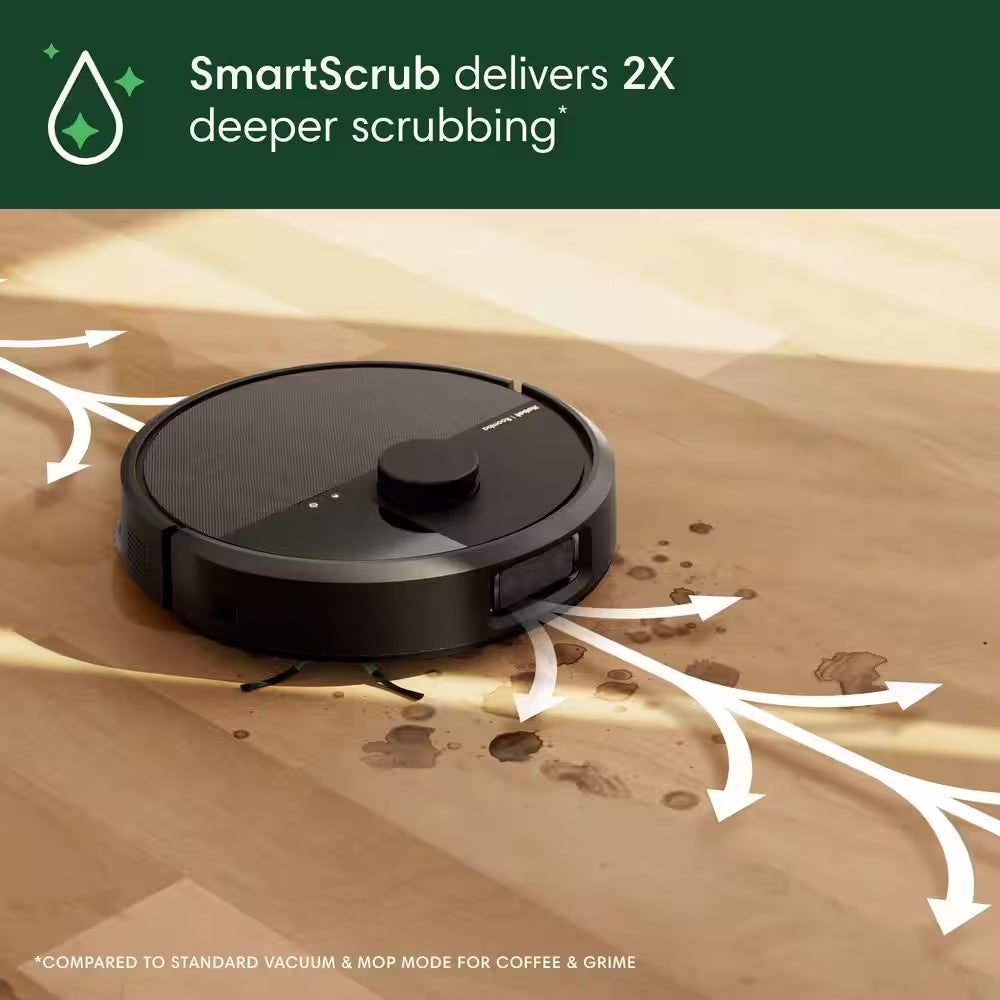 Roomba 505 Combo 13.8 In. Robotic Vacuum and Mop plus with Smart Navigation plus Autowash Dock​ in Black
