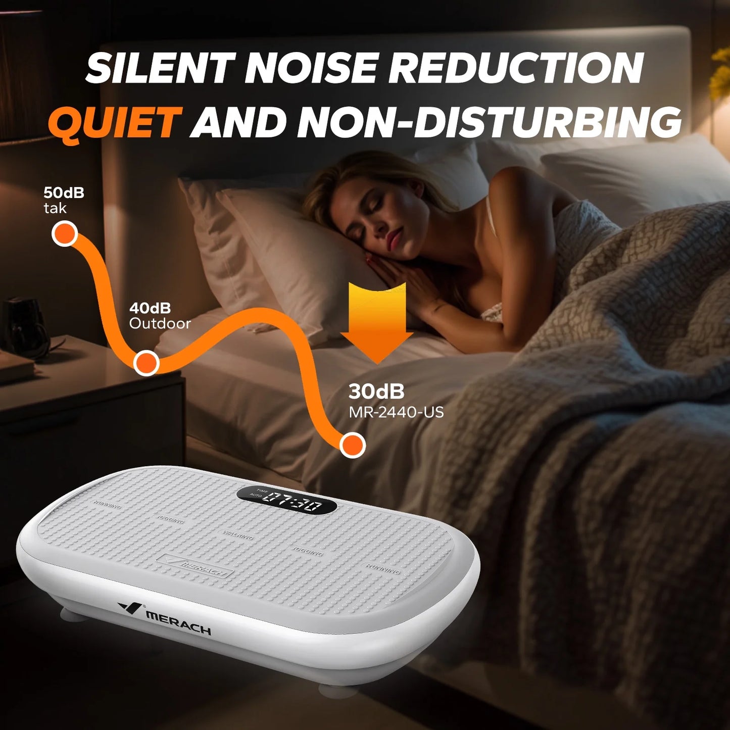 Vibration Plate Trainer Pro - 440 Lb Support, Enhanced Motor, Bluetooth, Silicone Pedals