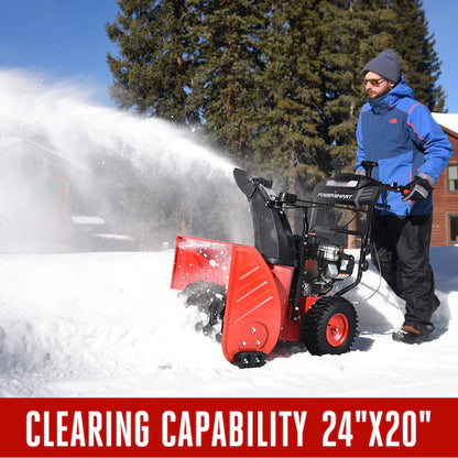 24-In Two-Stage 208-Cc Self-Propelled Gas Snow Blower