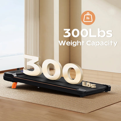 Walking Pad with Incline, Portable Treadmill for Home, 4 in 1 Walking Pad Incline with Remote Control 300LB Capacity, 2.5HP Compact Treadmill with LED Display for Walking and Running